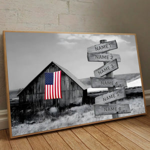 Custom Rustic Family Poster – A Warm Piece of Home Decor Filled with Love - 89Prints