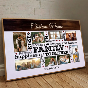 Laughter & Togetherness Poster – Personalized Family Art Full of Joy - 89Prints