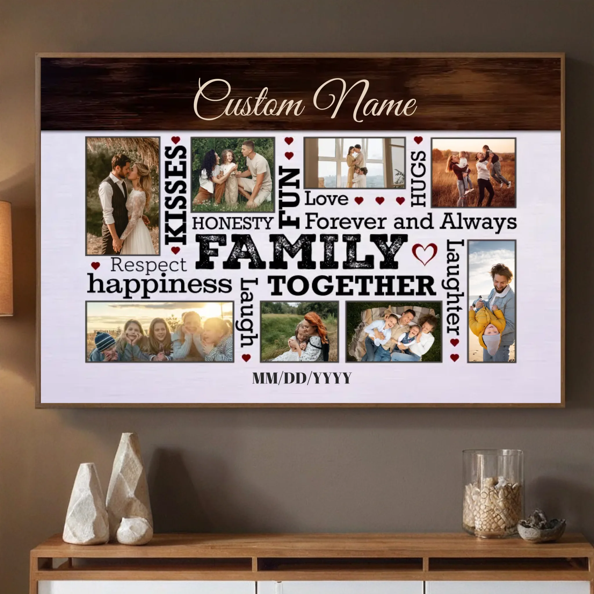 Laughter & Togetherness Poster – Personalized Family Art Full of Joy - 89Prints