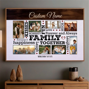 Laughter & Togetherness Poster – Personalized Family Art Full of Joy - 89Prints