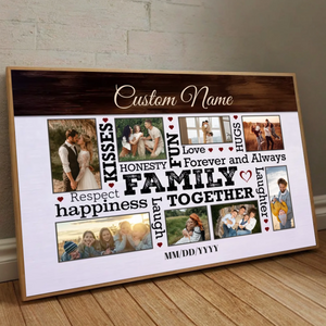 Laughter & Togetherness Poster – Personalized Family Art Full of Joy - 89Prints