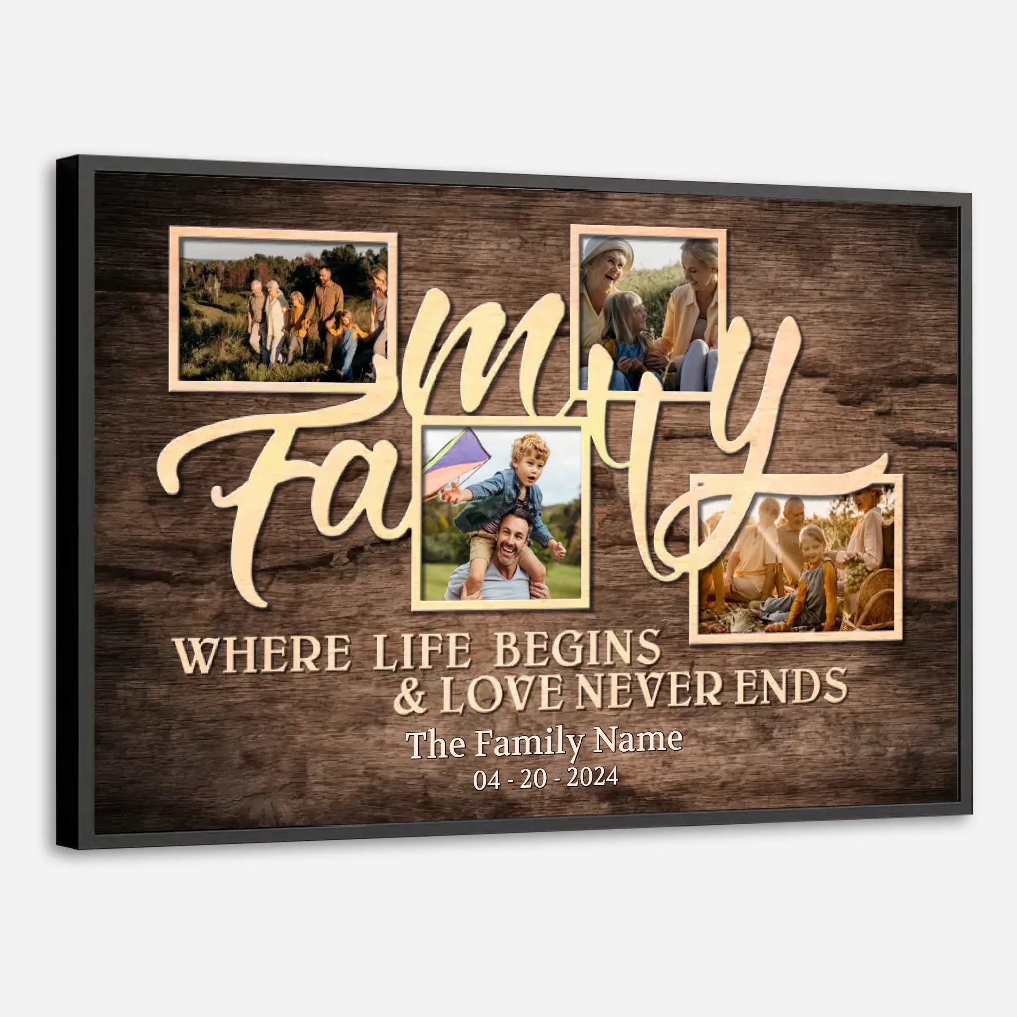 Personalized Family Poster – Where Life and Love Unite - 89Prints