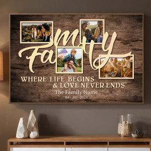 Personalized Family Poster – Where Life and Love Unite - 89Prints