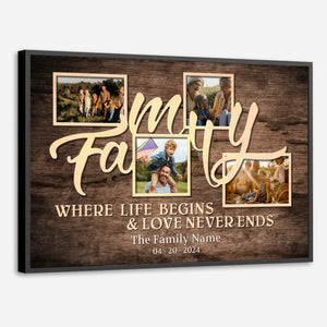 Personalized Family Poster – Where Life and Love Unite - 89Prints