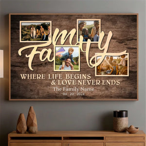 Personalized Family Poster – Where Life and Love Unite - 89Prints