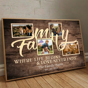 Personalized Family Poster – Where Life and Love Unite - 89Prints