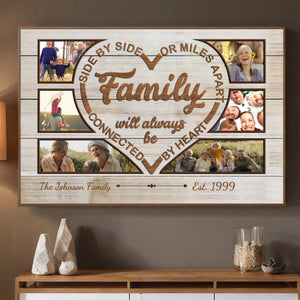 Forever Connected by Heart – Personalized Family Poster to Celebrate Love and Unity - 89Prints
