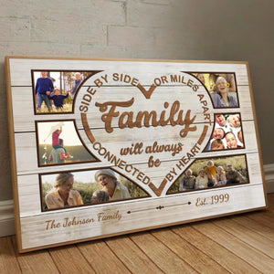 Forever Connected by Heart – Personalized Family Poster to Celebrate Love and Unity - 89Prints