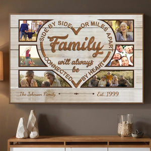 Forever Connected by Heart – Personalized Family Poster to Celebrate Love and Unity - 89Prints