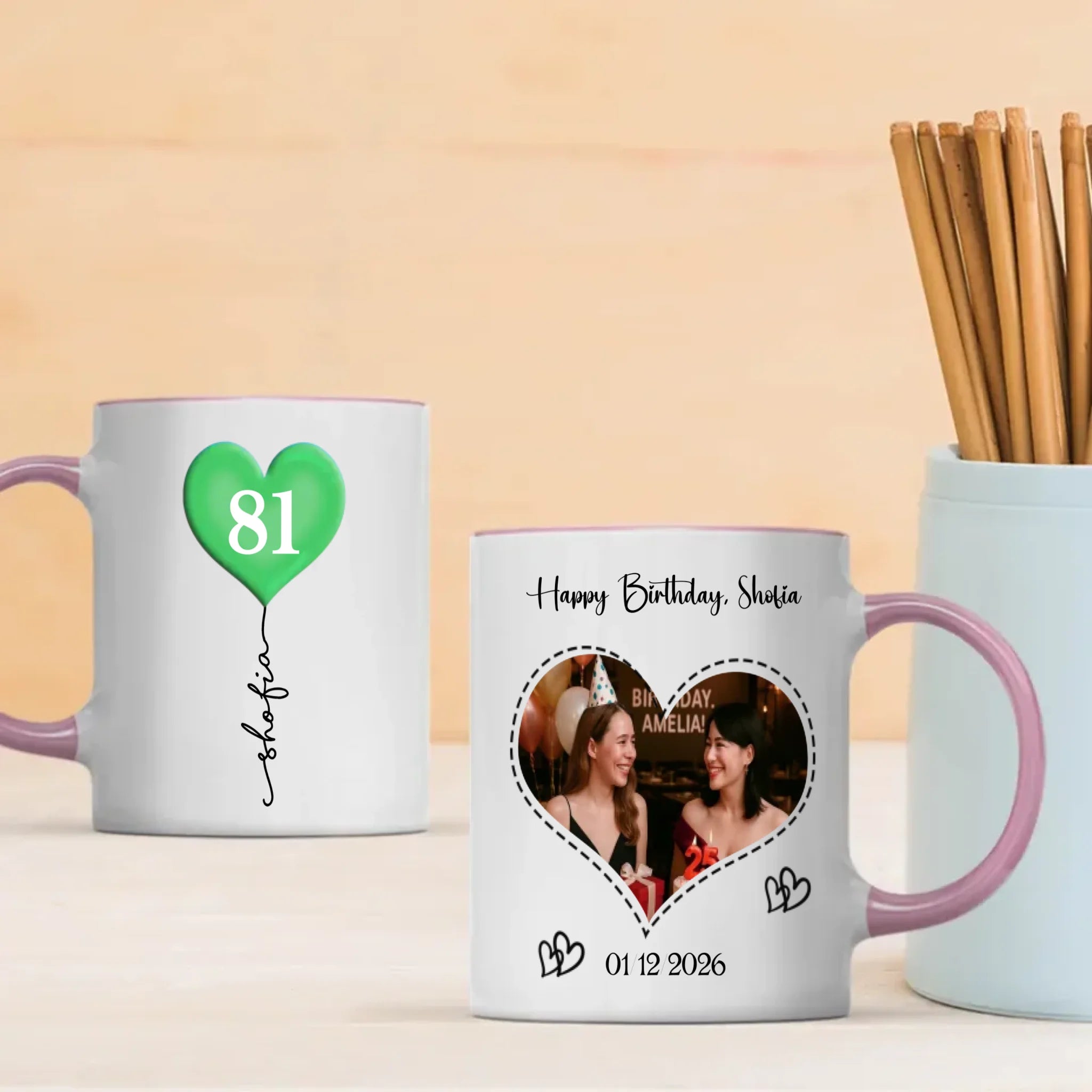 Personalized 81st Birthday Mug – Custom Photo Gift for Mom, Dad, Grandma, or Grandpa - 89Prints