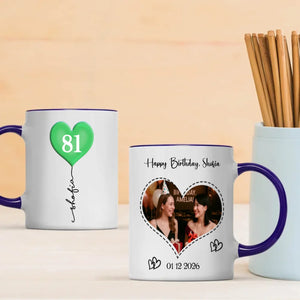 Personalized 81st Birthday Mug – Custom Photo Gift for Mom, Dad, Grandma, or Grandpa - 89Prints