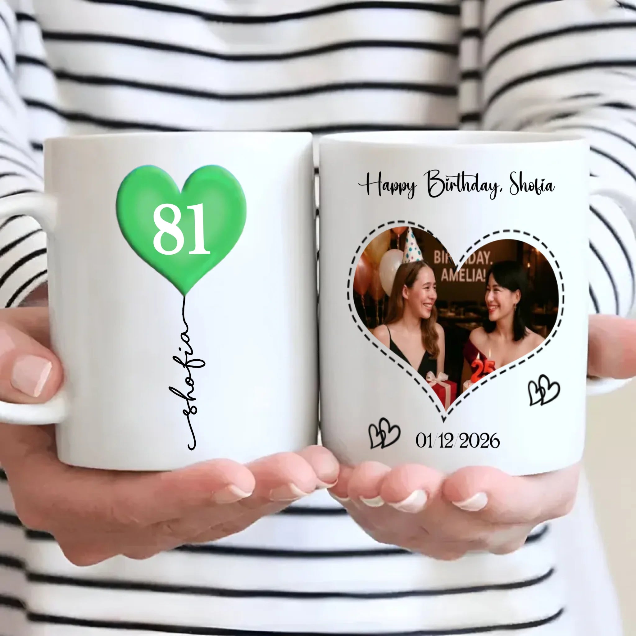 Personalized 81st Birthday Mug – Custom Photo Gift for Mom, Dad, Grandma, or Grandpa - 89Prints