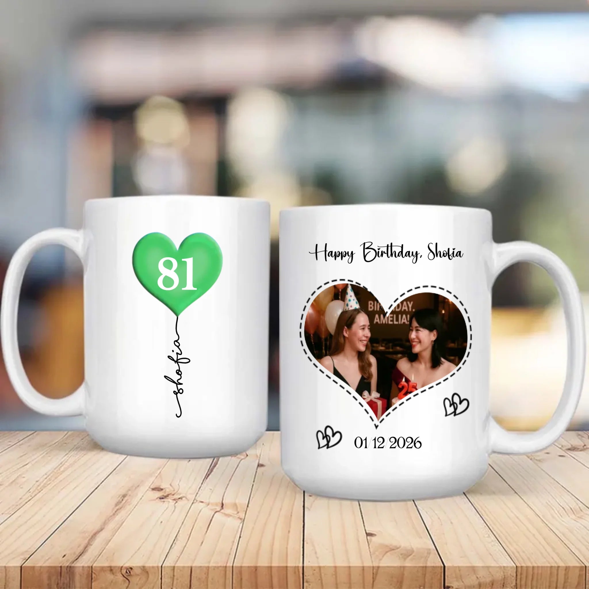 Personalized 81st Birthday Mug – Custom Photo Gift for Mom, Dad, Grandma, or Grandpa - 89Prints