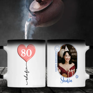 Custom 80th Birthday Mug – Personalized Photo Cup - 89Prints