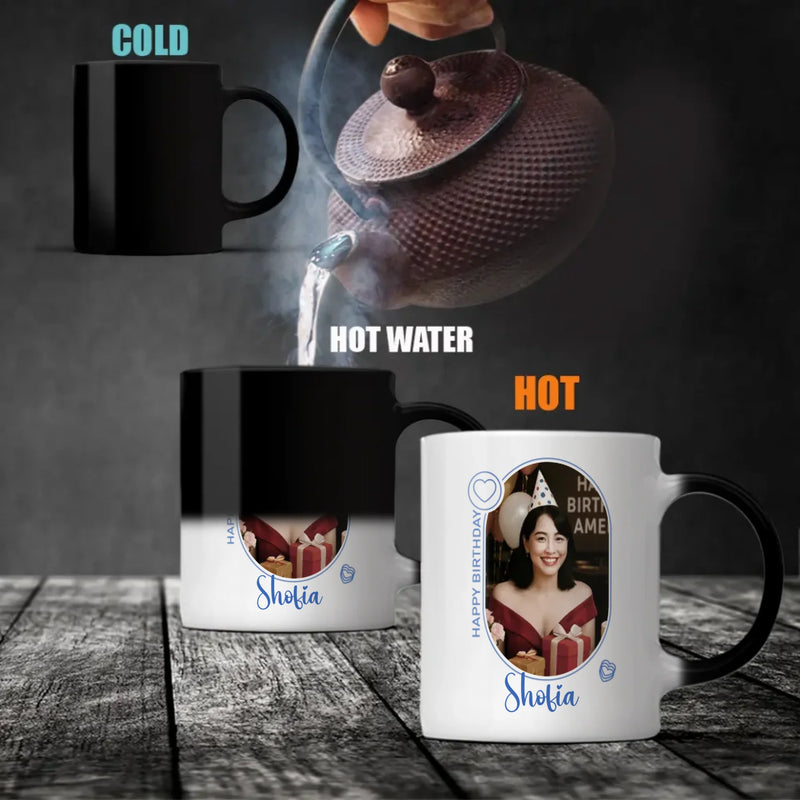 Custom 80th Birthday Mug – Personalized Photo Cup - 89Prints