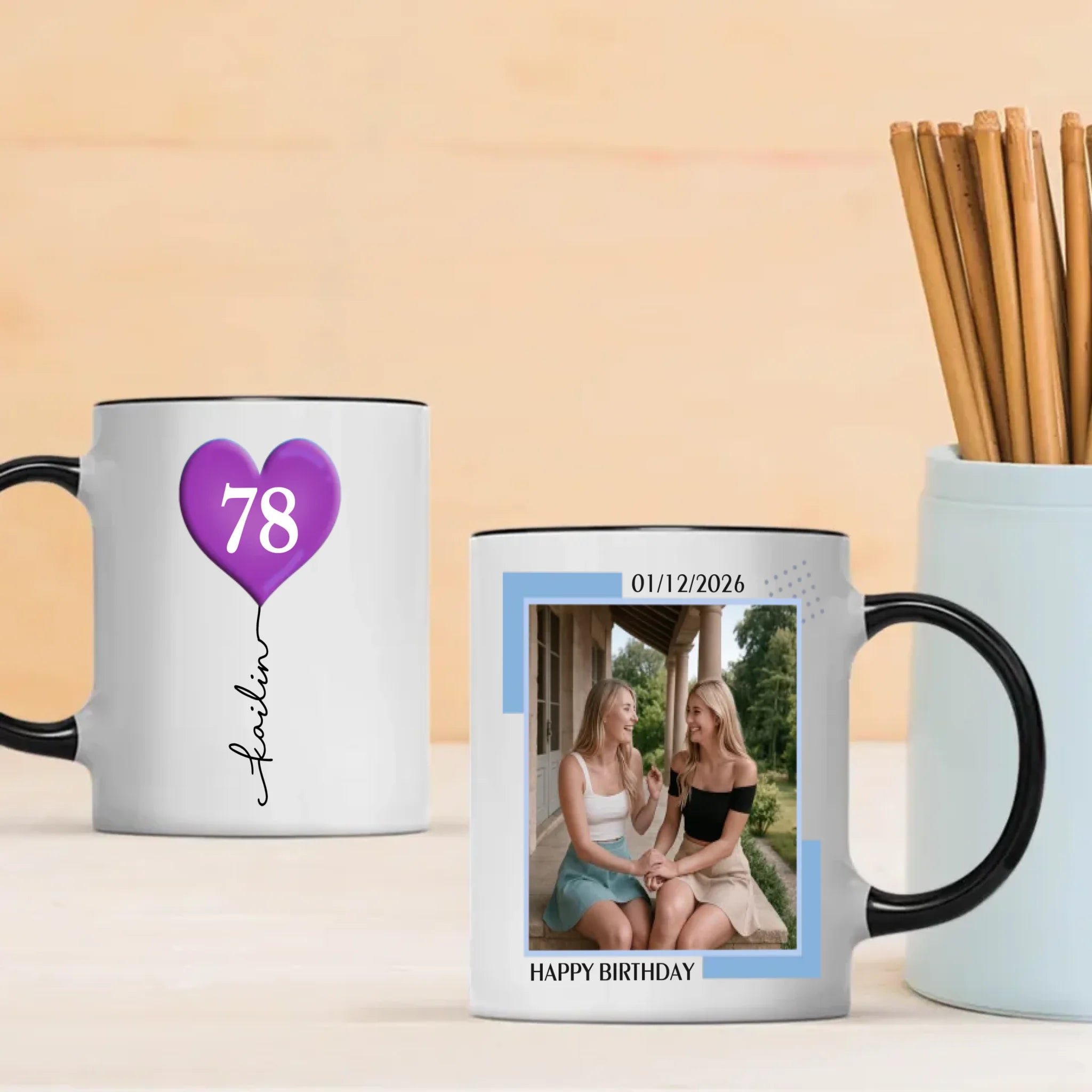 Personalized 78th Birthday Mug – Custom Photo Coffee Cup Gift - 89Prints