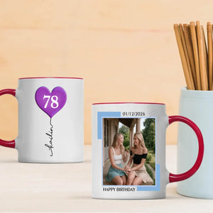 Personalized 78th Birthday Mug – Custom Photo Coffee Cup Gift - 89Prints