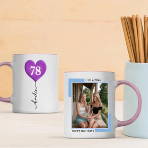 Personalized 78th Birthday Mug – Custom Photo Coffee Cup Gift - 89Prints