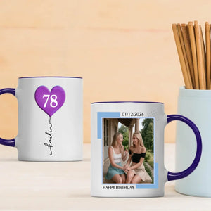 Personalized 78th Birthday Mug – Custom Photo Coffee Cup Gift - 89Prints