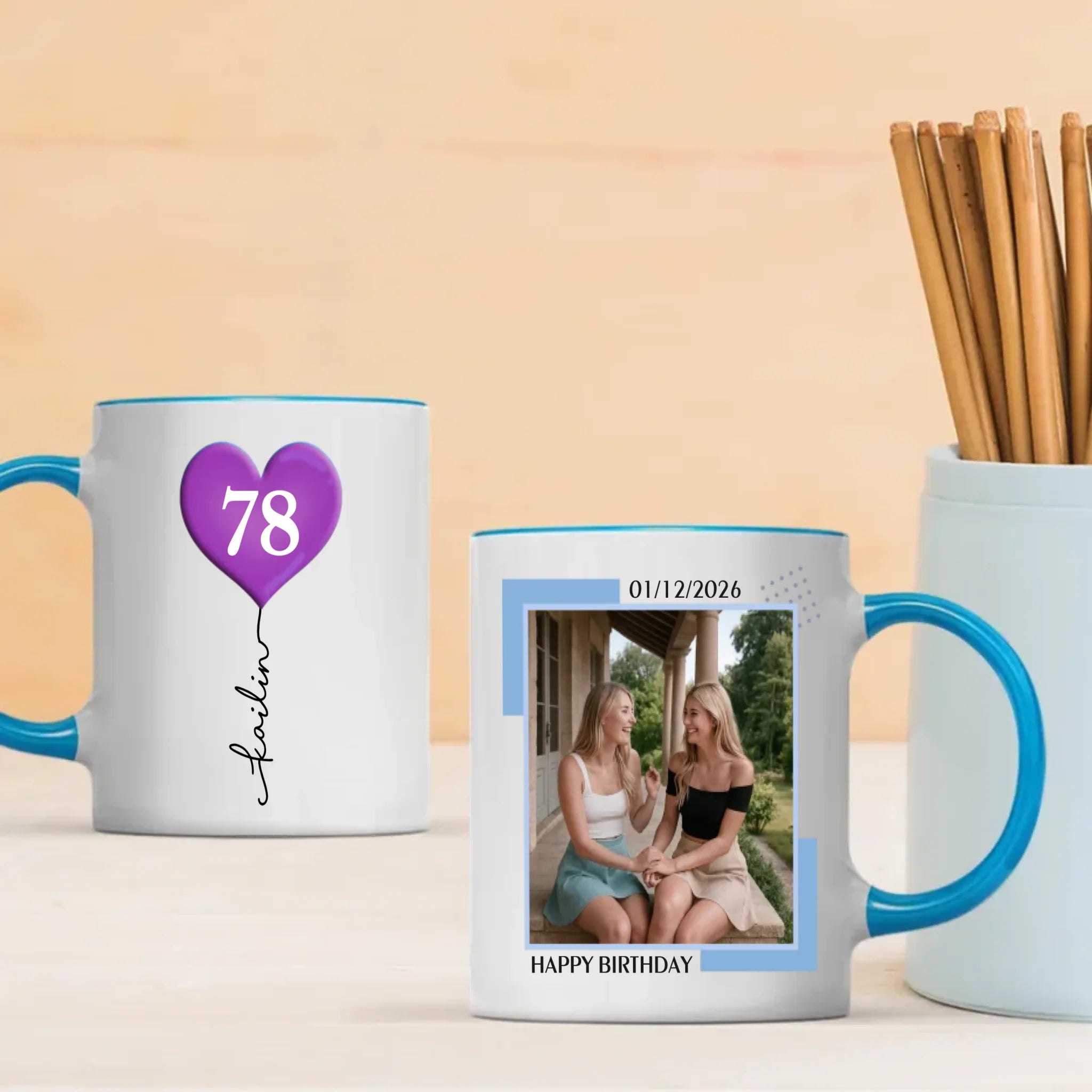 Personalized 78th Birthday Mug – Custom Photo Coffee Cup Gift - 89Prints