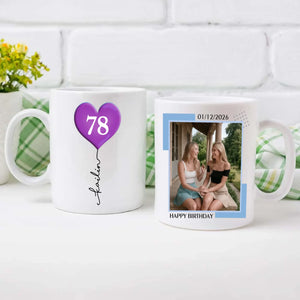 Personalized 78th Birthday Mug – Custom Photo Coffee Cup Gift - 89Prints