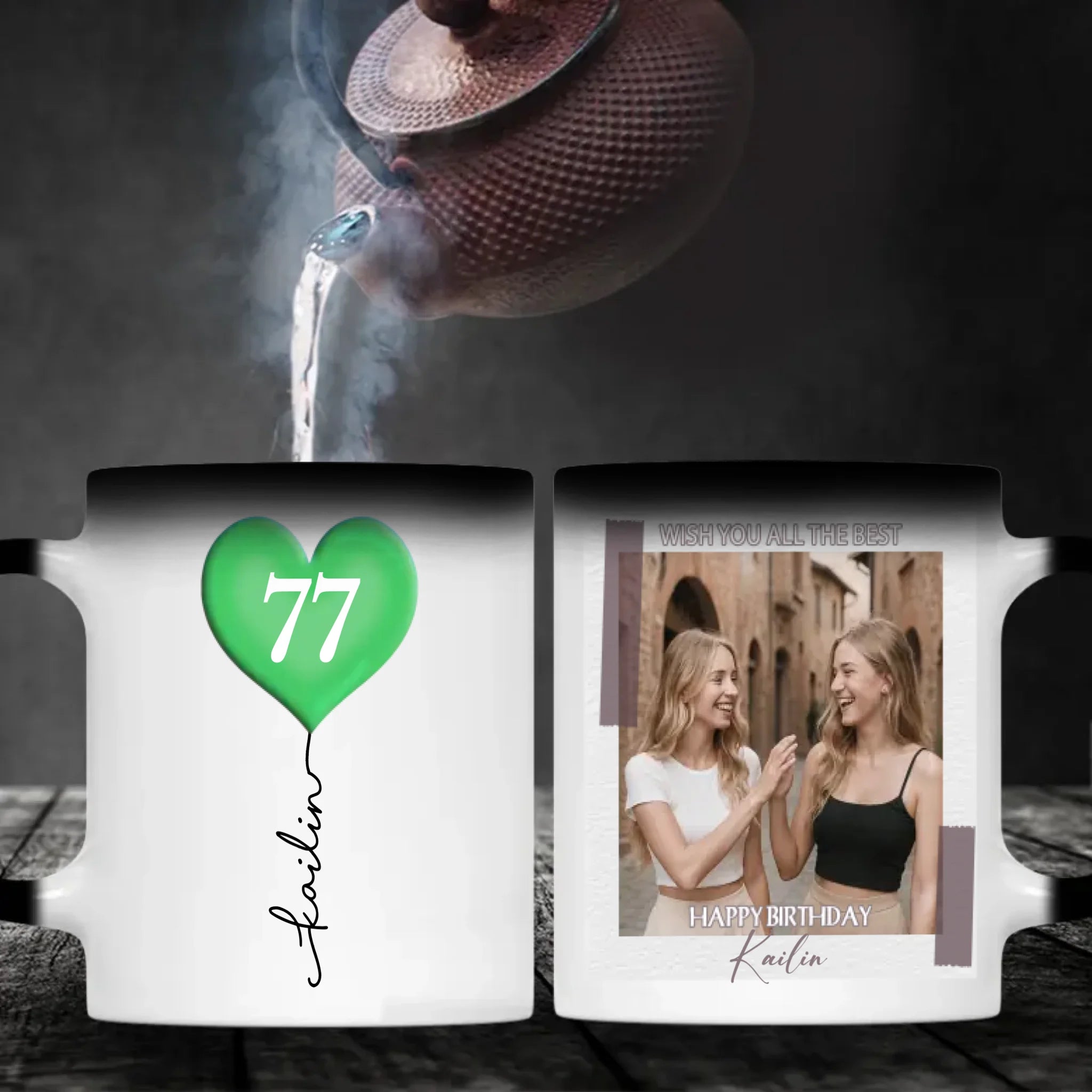 Custom 77th Birthday Mug – Personalized Photo Gift for Coffee Lovers - 89Prints