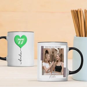 Custom 77th Birthday Mug – Personalized Photo Gift for Coffee Lovers - 89Prints