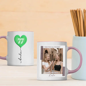 Custom 77th Birthday Mug – Personalized Photo Gift for Coffee Lovers - 89Prints