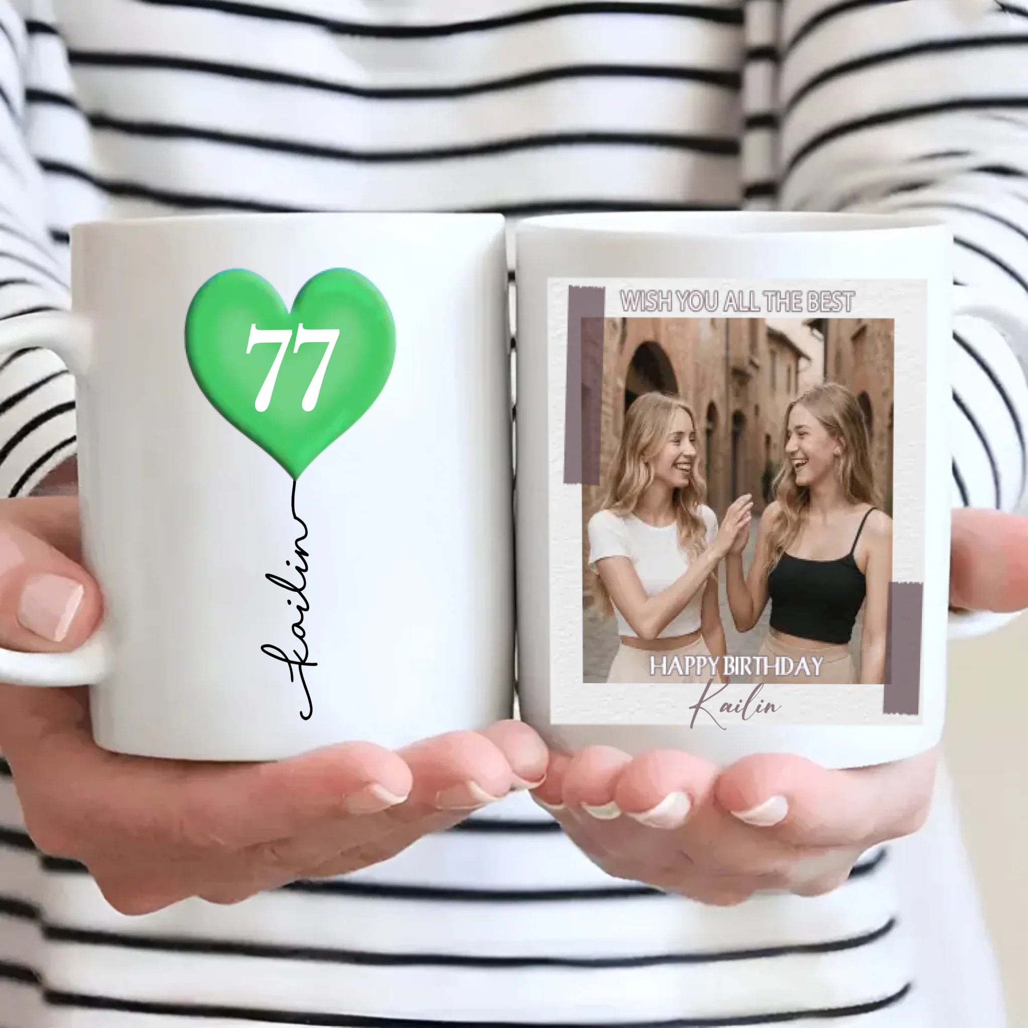 Custom 77th Birthday Mug – Personalized Photo Gift for Coffee Lovers - 89Prints