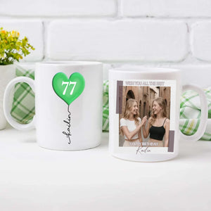 Custom 77th Birthday Mug – Personalized Photo Gift for Coffee Lovers - 89Prints