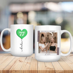 Custom 77th Birthday Mug – Personalized Photo Gift for Coffee Lovers - 89Prints