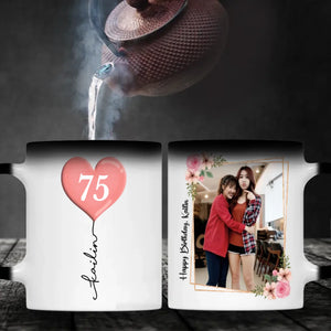 Personalized 75th Birthday Mug – Custom Photo Gift for 75 Year Old Mom or Dad - 89Prints
