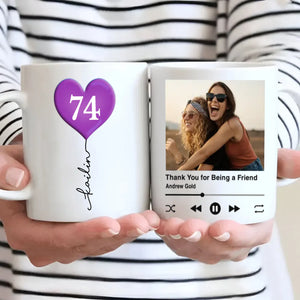 Custom 74th Birthday Mug – Personalized Photo Gift for 74 Year Old - 89Prints