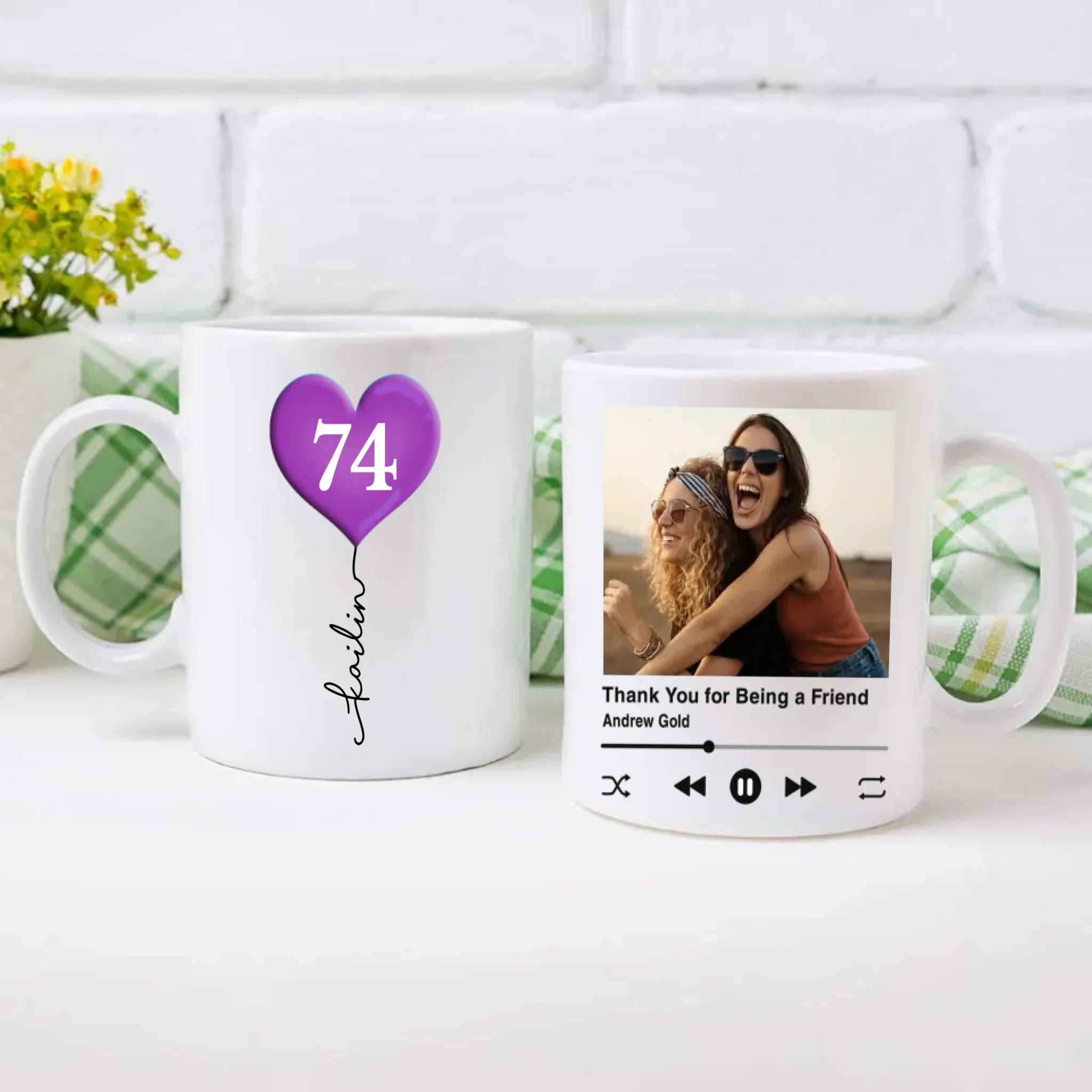 Custom 74th Birthday Mug – Personalized Photo Gift for 74 Year Old - 89Prints