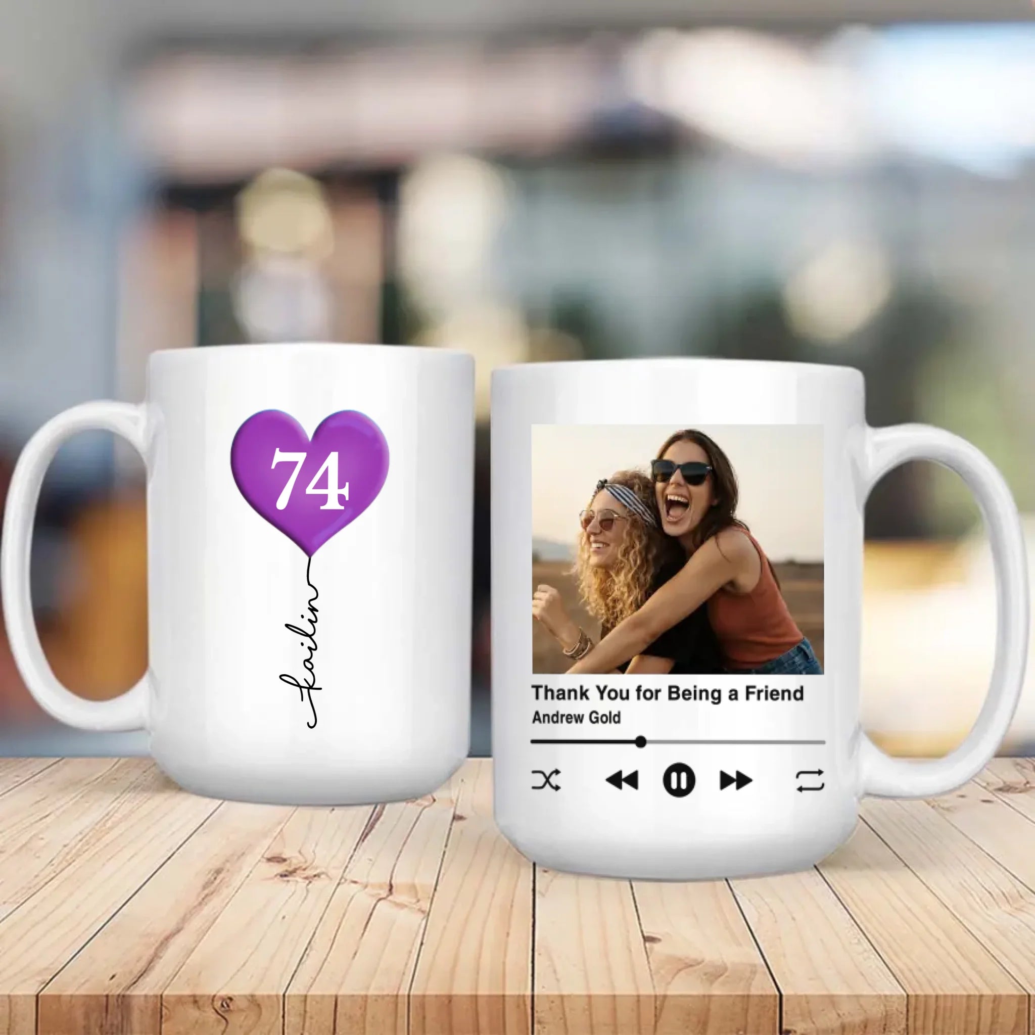 Custom 74th Birthday Mug – Personalized Photo Gift for 74 Year Old - 89Prints