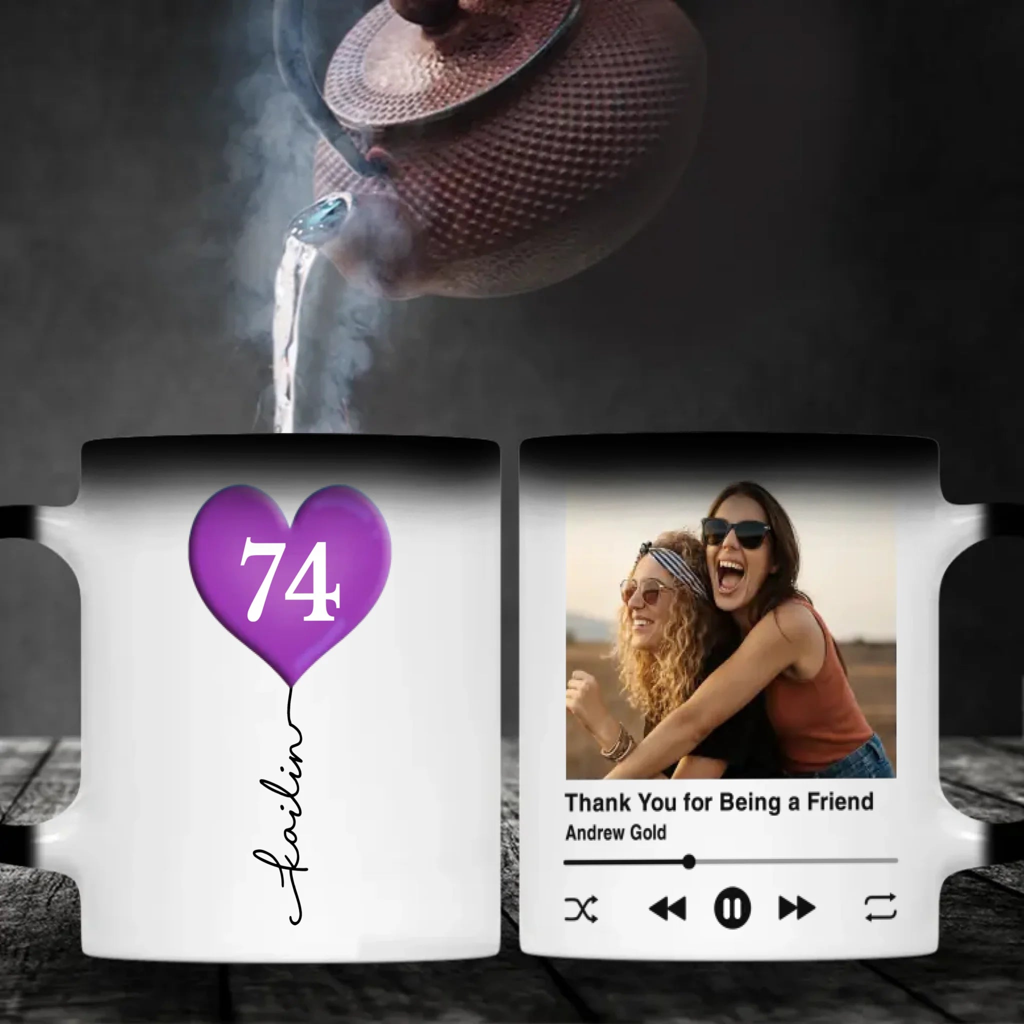 Custom 74th Birthday Mug – Personalized Photo Gift for 74 Year Old - 89Prints