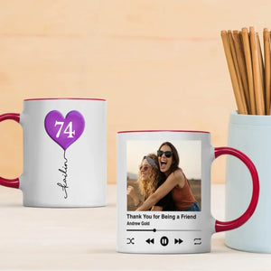Custom 74th Birthday Mug – Personalized Photo Gift for 74 Year Old - 89Prints