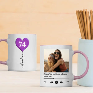 Custom 74th Birthday Mug – Personalized Photo Gift for 74 Year Old - 89Prints