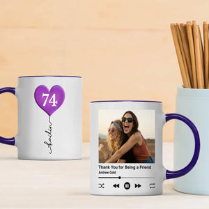 Custom 74th Birthday Mug – Personalized Photo Gift for 74 Year Old - 89Prints