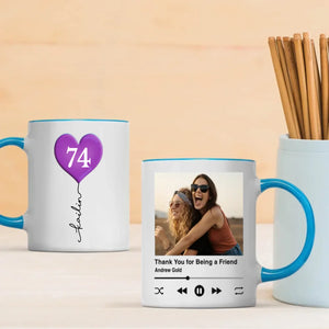 Custom 74th Birthday Mug – Personalized Photo Gift for 74 Year Old - 89Prints