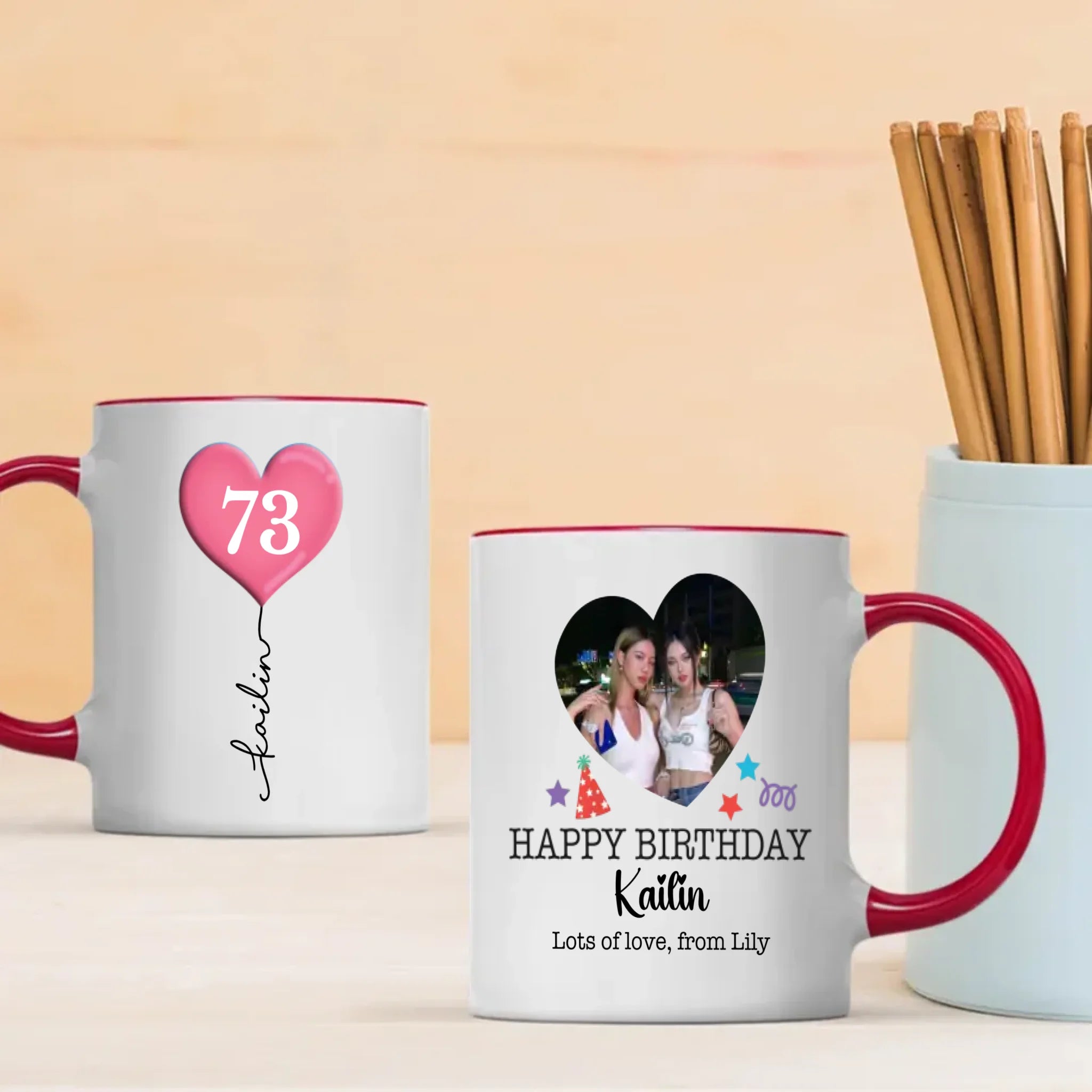 Personalized 73rd Birthday Mug – Custom Photo Gift for Mom, Dad, or Friend - 89Prints