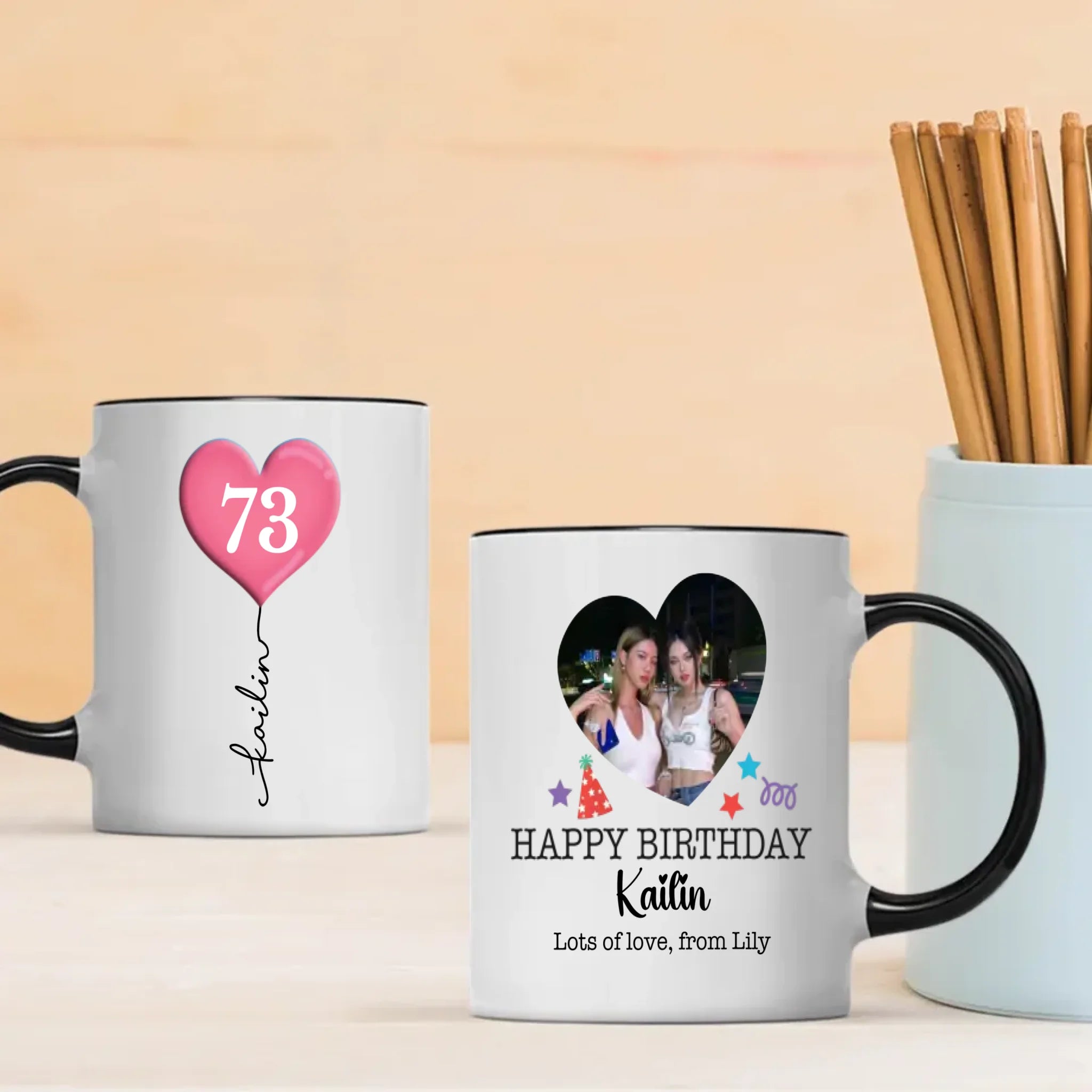 Personalized 73rd Birthday Mug – Custom Photo Gift for Mom, Dad, or Friend - 89Prints