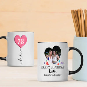 Personalized 73rd Birthday Mug – Custom Photo Gift for Mom, Dad, or Friend - 89Prints