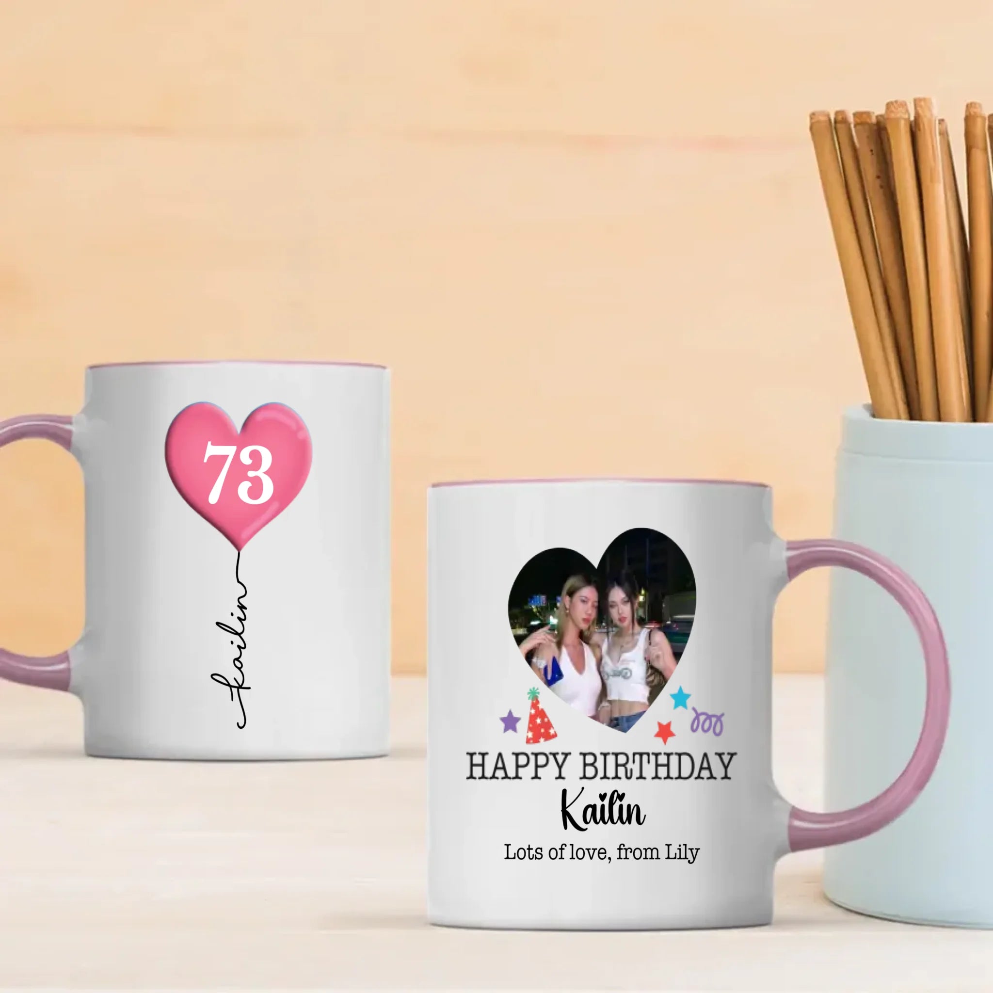 Personalized 73rd Birthday Mug – Custom Photo Gift for Mom, Dad, or Friend - 89Prints