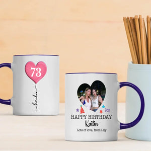 Personalized 73rd Birthday Mug – Custom Photo Gift for Mom, Dad, or Friend - 89Prints