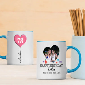 Personalized 73rd Birthday Mug – Custom Photo Gift for Mom, Dad, or Friend - 89Prints