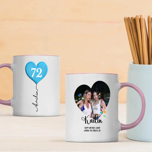Unique 72nd Birthday Mug – Personalized Photo Gift for Coffee Lovers - 89Prints