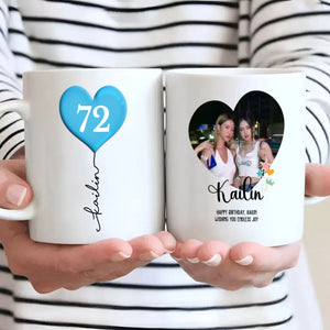 Unique 72nd Birthday Mug – Personalized Photo Gift for Coffee Lovers - 89Prints