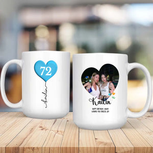 Unique 72nd Birthday Mug – Personalized Photo Gift for Coffee Lovers - 89Prints
