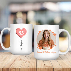 Personalized 55th Birthday Mug – Custom Gift of Joy, Luck & Celebration - 89Prints